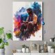 thumbnail image 4 of Qisvanset Framed Canvas Wall Art 12x16 Inch Jesus Disciples Colorful Watercolor Bible Art, 4 of 5