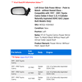 thumbnail image 2 of Left Driver Side Power Mirror - Paint to Match - without Heated Glass - Compatible with 1997 - 2001 Toyota Camry Sedan 4-Door 2.2L 4-Cylinder Naturally Aspirated DOHC GAS (Japan Built Models Only), 2 of 2