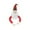 A, variant on Santa Claus Christmas Tree Topper Decorations, Xmas Plush Stuffed Santa Treetop with 12 Pcs Ginger Hanging Ornaments for Christmas Tree Wine Bottle Curtain Ornaments