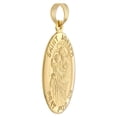 thumbnail image 2 of 14k Yellow Gold Large Oval St Joseph Medal Pendant Necklace Pendant for Women - 3.3 Grams, 2 of 2