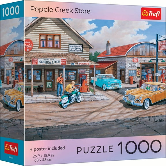 Trefl Red Popple Greek Store 1000 Piece Puzzle