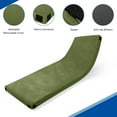 thumbnail image 5 of 2.5" Portable Memory Foam Camping Mattress, Roll-up Sleeping Pad with Non-Slip and Travel Bag, for Car, Guests Sleepover, Green, 5 of 9