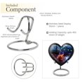 thumbnail image 4 of Musical Instrument Heart Shaped Memorial Urn for Human Ashes, Funeral Urns for Men, Burial Urns for Adult Human Ashes, Cremation Urns for Men & Women, Large 8-Inch Urn with Velvet Bag, 4 of 5