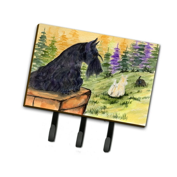 Carolines Treasures SS8634TH68 Scottish Terrier Leash Holder or Key Hook, Large, Multicolor