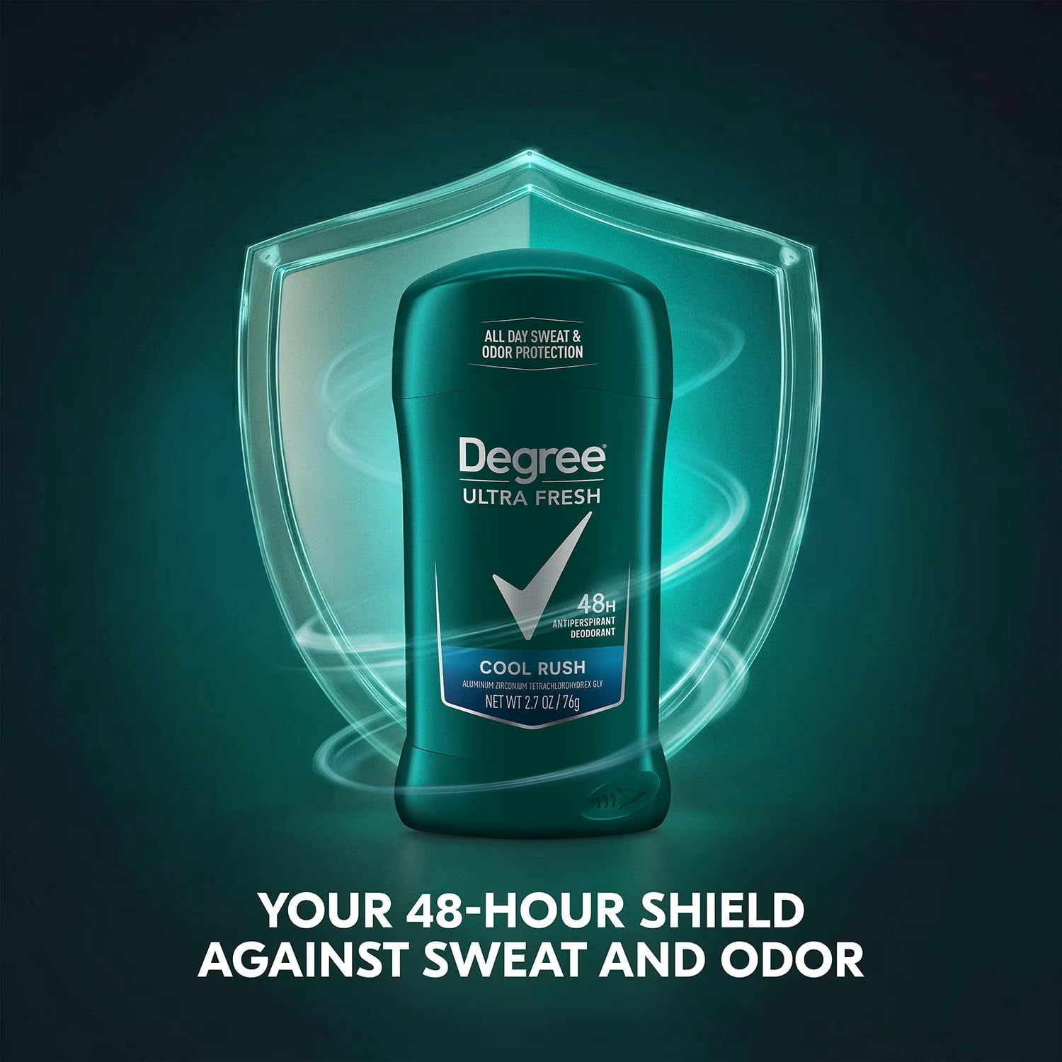 Degree, Men Dry Anti-Perspirant Cool Rush, 2.7 oz, Fragrance-Free