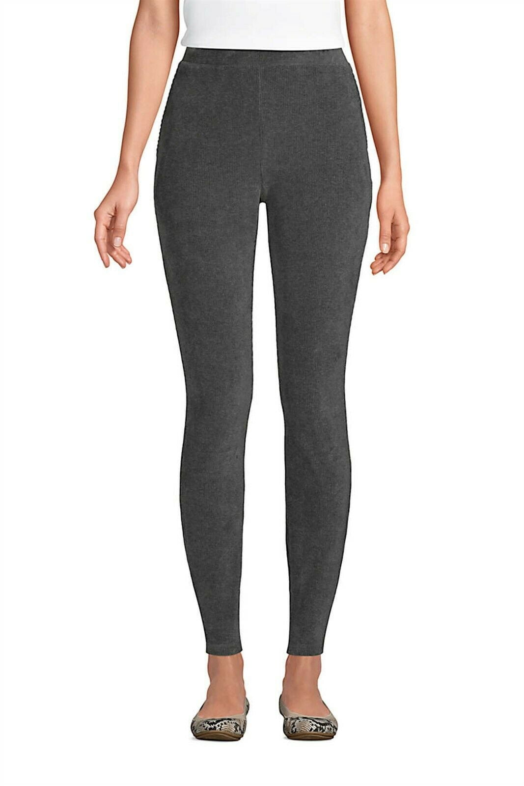Rise Corduroy Leggings Charcoal Heather 