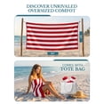 thumbnail image 4 of Casa Platino 100% Cotton Beach Towel - 2 Pack Cabana Stripe Large Beach Towel, Soft & Quick Dry Pool Towels, Beach Essentials For Women, Quick Dry Towel - Red, 4 of 9
