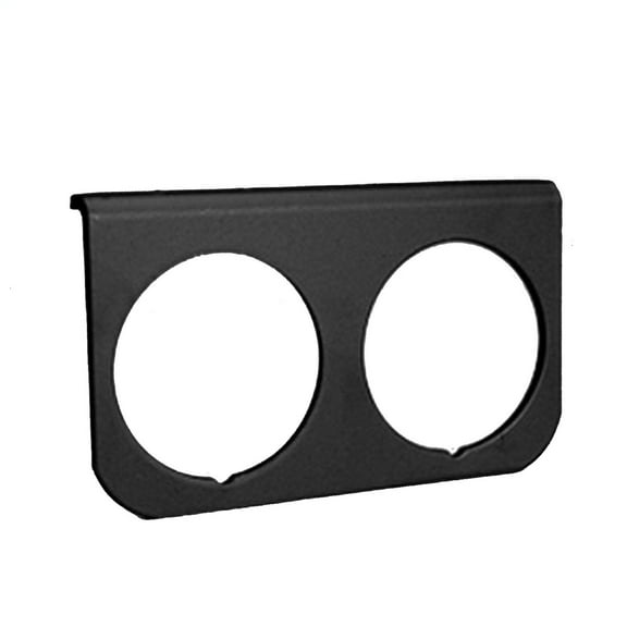 AUTO METER 2237 2IN 2-HOLE GAUGE PANEL, BLACK, ALUMINUM