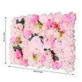 thumbnail image 5 of ToppiJoy Pink Flower Wall Panels Set of 12, Artificial Dahlia and Rose Backdrop, Silk Floral Decorations for Wedding, Party, and Event, 5 of 11