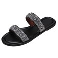 thumbnail image 1 of B91xZ Slides for Adults Non Slip Quick Drying Shower Slides Bathroom Sandals,Black 9, 1 of 5