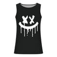 thumbnail image 2 of Camisetas de Tanque de los Hombres Tanque de los Hombres Incolor Gradiente de Impresión Cuello Redondo Correa Delgada Fuga Atrás Regular Casual Deportes Blusas de Tanque, 2 of 5
