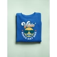 thumbnail image 3 of Vibin’ Since Day One - Cool Retro Emoji Smiley Graphic Men's Sweatshirt, 3 of 4