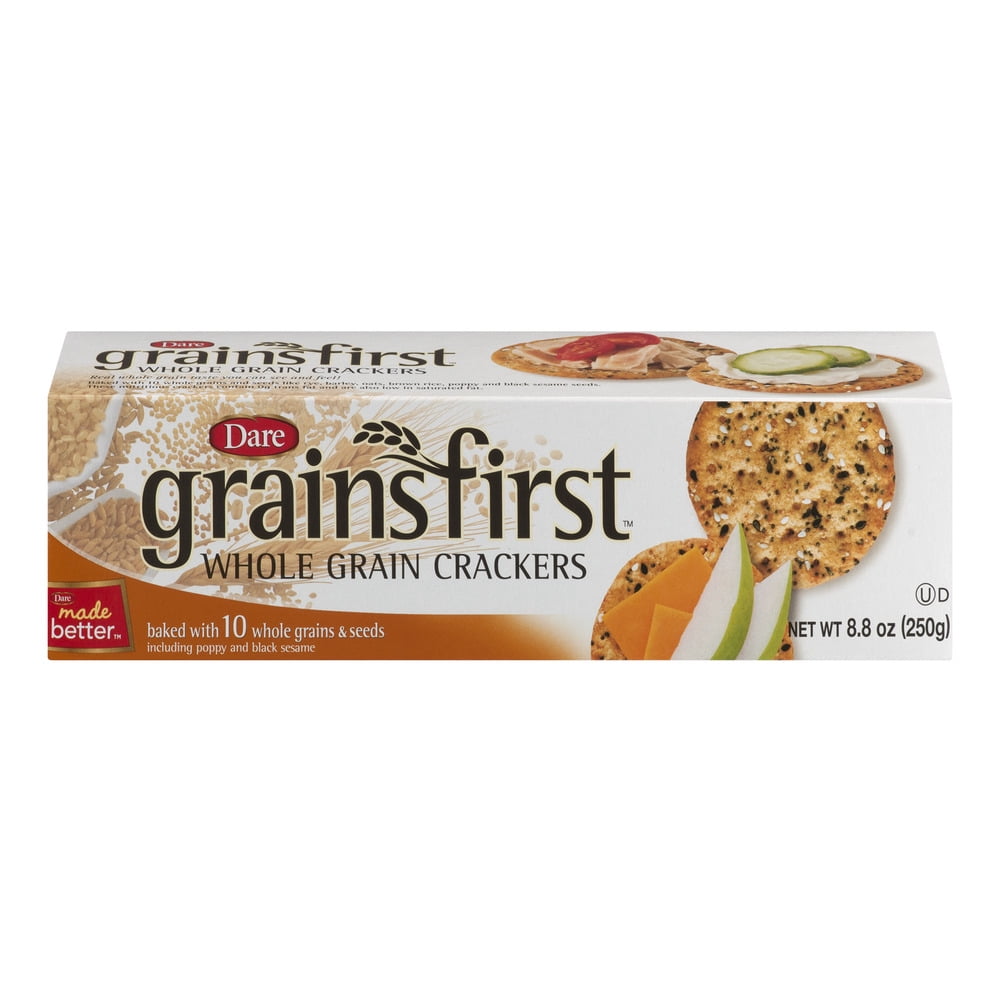 Dare Grains First Whole Grain Crackers, 8.8 Oz.