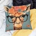 thumbnail image 2 of SHANXI Wearing Decor and Giraffes Throw Pillow Cover with Pillow Covers 20x20in, 2 of 5