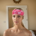 thumbnail image 2 of Unique Bargains 1 Pc Tie-Dye Headband for Yoga Pink, 2 of 6