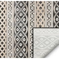 thumbnail image 2 of Well Woven Avebury Ashley Tribal Vintage Geometric Ivory 5'3" x 7'3" High-Low Area Rug, 2 of 4