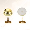 thumbnail image 3 of 50Pcs Dome Studs, 6mm Plastic Round Mushroom Flat Back Rivets, Gold, 3 of 6