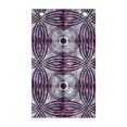 thumbnail image 1 of Vintage Hanging Pocket Organizer, Vintage Style Geometrical Ornament Stripes and Circles in Vibrant Colors Print, Printed Polyester Storage Bag with Pockets, 21" x 31", Lavender Plum, 1 of 2