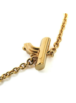 Authenticated Used LOUIS VUITTON Louis Vuitton Essential V Necklace M61083  Gold Women's Accessories LV 