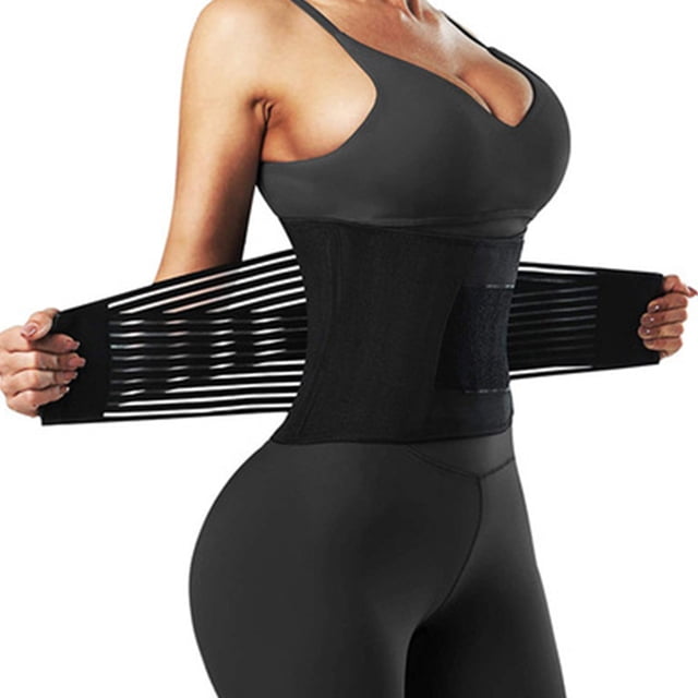 Faja Deportiva Wdftyju Cinturón de Gimnasio Fajas Elásticas Suaves para Hombres y Mujeres S Negro