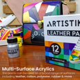 thumbnail image 4 of Set de Pintura para Cuero ARTISTIK 12 Colores 30 ml con Pincel, 4 of 6