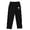 Black, variant on Men's Casual Pants Men's Coconut Tree Print Cropped Pants Lightweight Casual Yoga Pants For Summer Wear White M