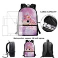 thumbnail image 5 of Uorisanigo Cute Turtle Kids Backpack for Boys Girls, Lightweight School Backpack Fit Preschool Kindergarten Elementary Student Bag, 17 Inch Large Capacity School Bag Book Bags, 5 of 6