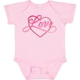 thumbnail image 3 of Inktastic Love in Red and Pink with Heart Boys or Girls Baby Bodysuit, 3 of 5