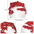 thumbnail image 3 of KLL Red Maple Leaf Winter Fall Beanie Knit Hats for Men & Women - Warm & Soft Stylish Toboggan Caps for Cold Weather, 3 of 6