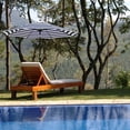 thumbnail image 2 of Bibana 9 ft Outdoor Patio Umbrella with Push Button Tilt, Easy Crank Lift, 8 Steel Ribs - Blue and White, 2 of 9