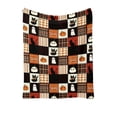 thumbnail image 2 of Aoznliie Halloween Blanket, Cozy Fleece Throw Blanket with Ghost Pumpkin Print, Lightweight Fall Blanket for Couch Sofa Bed Home Decor, 60x52in, 2 of 7
