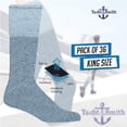 thumbnail image 2 of 36 Pairs Of Yacht & Smith 30 Inch Wholesale Men's Long Tube Socks, Cotton Sport Tube Socks Size 10-13 (Gray), 2 of 7