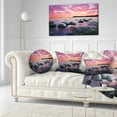 thumbnail image 3 of Designart Moeraki Boulders at Sunset - Seashore Photo Throw Pillow - 12x20, 3 of 5