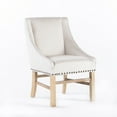 thumbnail image 5 of Dining Chair, Upholstered Dining Chair With Nailhead Trim, Sloped Armrests, Tapered Legs, Plush Accents, Kitchen Dining Chair For Restaurant Kitchen, 5 of 9