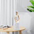 thumbnail image 1 of Estatua de amante Macarena Escultura de resina figura de escritorio decoración del hogar blanca, 1 of 8