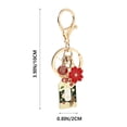 thumbnail image 6 of Japanese flower keychain Omamori Charm Keychain Key Ring with Blossom Pendant Fengshui Car Keychain Bag Hanging keyring Ornament chinese keychain, 6 of 6
