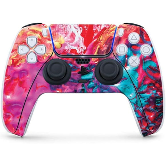 MightySkins Skin Compatible with PS5 / Playstation 5 Controller - Paint Party | Protective, Durable, and Unique Vinyl