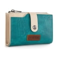 thumbnail image 5 of Wrangler Wallets for Women Slim Bifold Credit Card Holder, Turquoise, 5 of 7