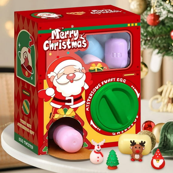 CSEONEW Gift for kids,2pc Christmas Claw Machine Christmas Vending Machines Eggs Claw Machine Christmas Prize Dispenser Toys Cute Interesting Christmas Eggs Toy Claw Machine