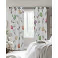thumbnail image 2 of Easter Black Out Curtains 63 Inch Long, Room Darkening Draperies Curtains Panels, Spring Colorful Eggs Tulip Flowers Leaf Plant Thermal Insulated Curtain for Bedroom Living Room 52"x63" 2 Panels, 2 of 8