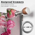 thumbnail image 2 of Outdoor Curtains for Patio Waterproof, Pink Roses Outdoor Privacy Panels Grommet, Spring Floral Butterflies Watercolor Modern Art Blackout Outside Curtains for Porch/Cabana 54"x95", 1 Panel, 2 of 8
