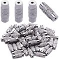 thumbnail image 4 of 20pcs/Lot 4x12mm Connector Brass Screw Barrel Clasps Closures Lock for DIY Bracelet Necklace Jewelry Making Accesories (Color : Mix, Size : 12 * 4mm), 4 of 5