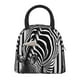 thumbnail image 1 of Easygdp Optical Zebra Illusion Bolsa de Almuerzo Insulada Grande, Forro de Aluminio, Diseño Espacioso, a Prueba de Fugas, Ideal para Trabajo, Picnics, Viajes y Actividades al Aire Libre, 1 of 6