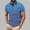 Blue, variant on Mens Purple Polo Shirts Stretch Breathable Jersey Short Sleeve Tops for Middle-aged Men Collared