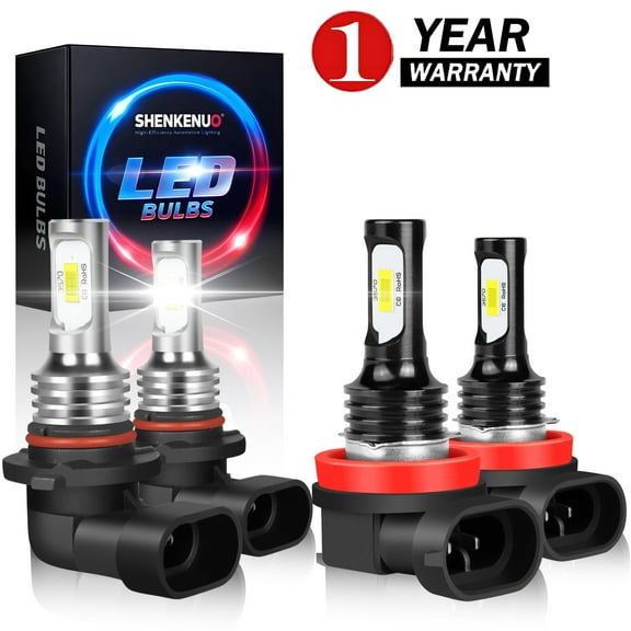 SHENKENU For Mazda CX-5 2013-2016 4x 9005 H11 LED Headlight High Low Beam Bulbs