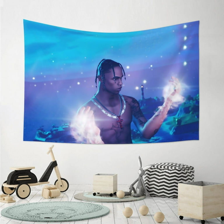 Travis Scott Tapestry 60 X 40 inch Tapestries living room bedroom wall cloth photograph background wall bedside art Walmart