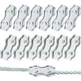 thumbnail image 1 of Poly Rope Connector Wires Splicer Galvanized Steel Connector for Electric Fences (12), 1 of 5