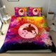 thumbnail image 4 of Juego de Ropa de Cama Polinesia Papua Nueva Guinea Juego de Funda Nórdica Bright Style, 4 of 6