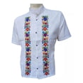 thumbnail image 1 of Guayaberas De Manta/manga Corta Bordadas Diseño Mil Flores, 1 of 1