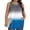 Blue, variant on Vivianyo HD Women's Plus Size Ombre Gradient Pleated Sleeveless Tank Top, Casual Loose Flowy Tunic Vest, Women's Blue, Sizes L-5XL